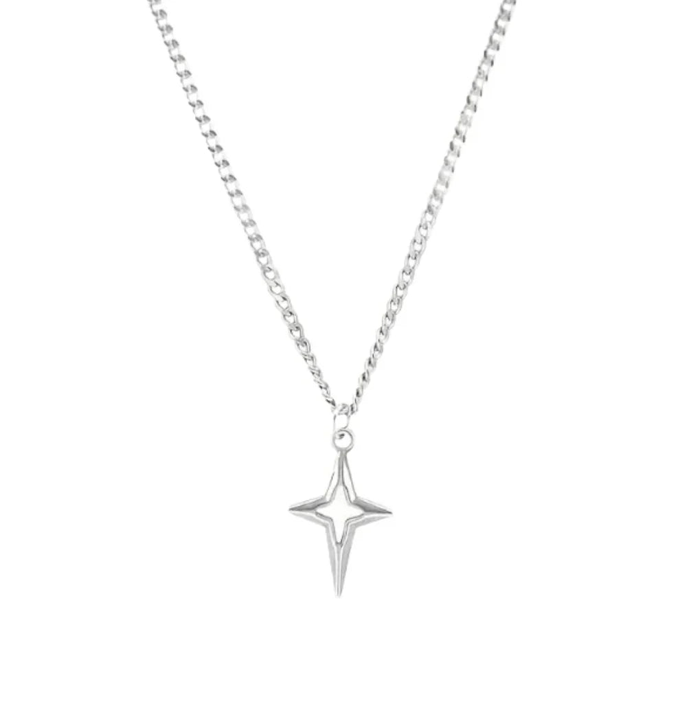 Necklace star silver