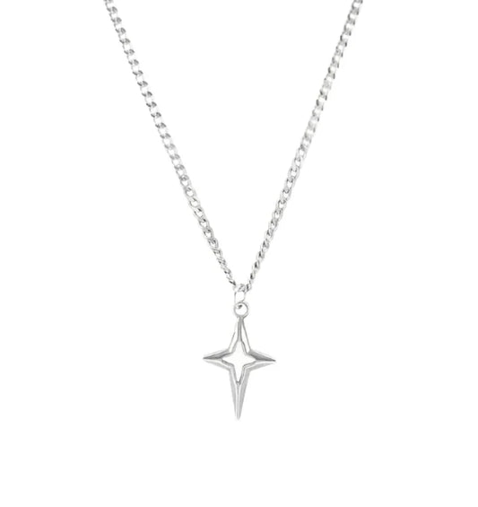 Necklace star silver